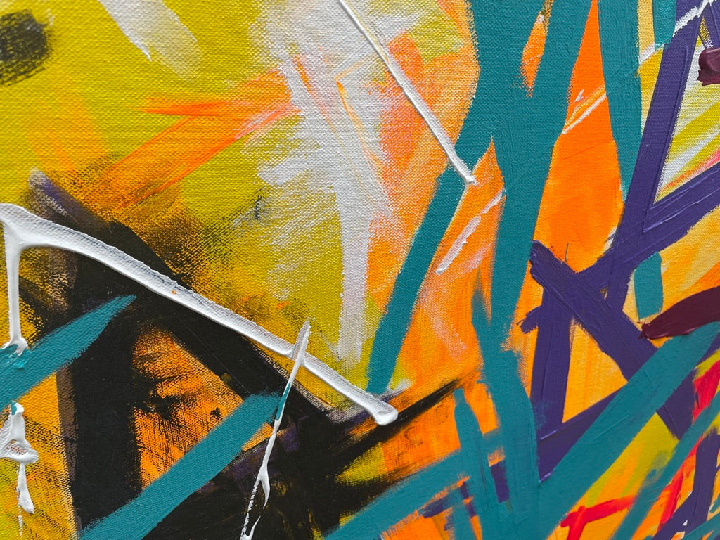 Large Painting- Turquoise Velocity