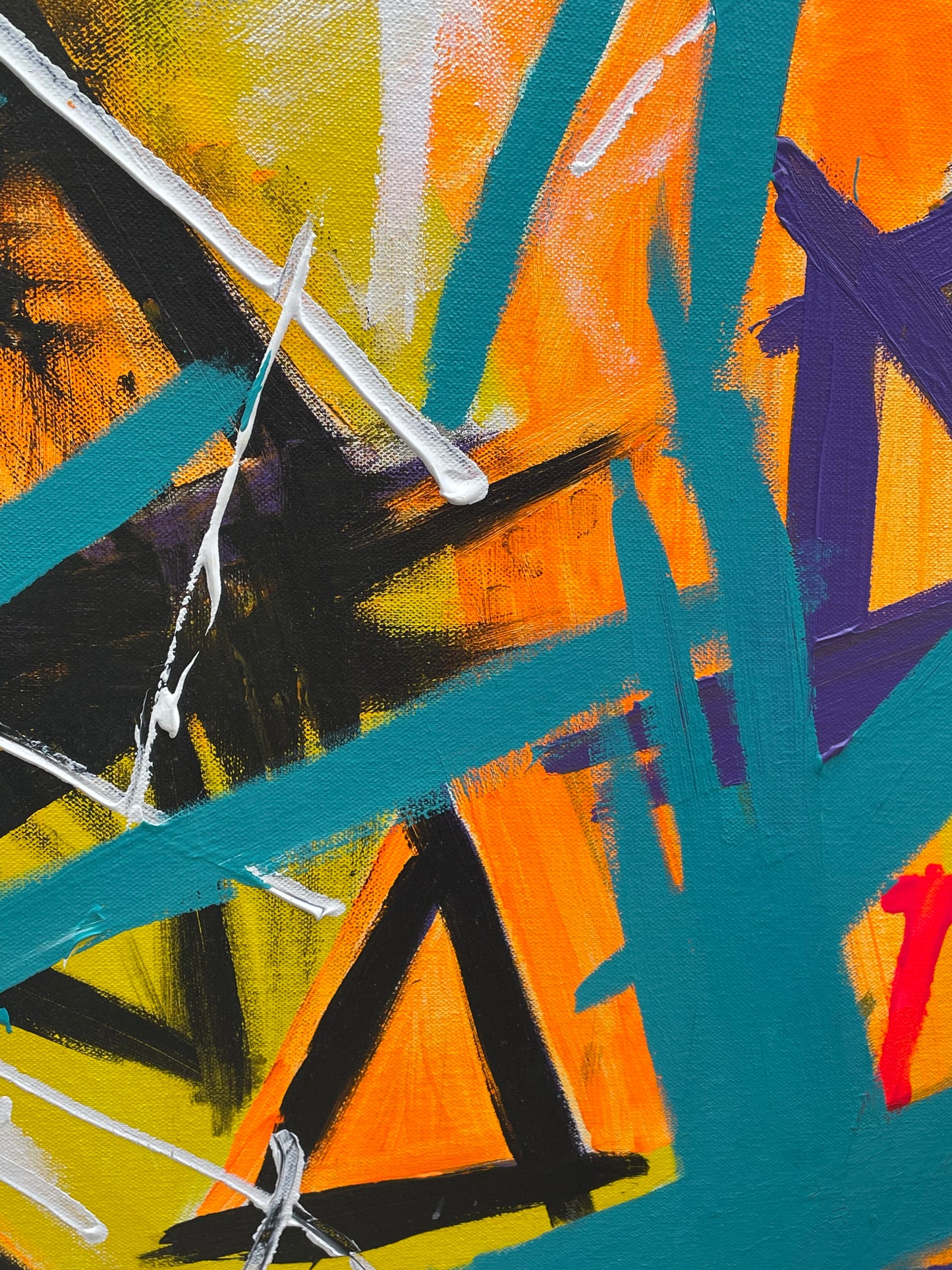 Large Painting- Turquoise Velocity