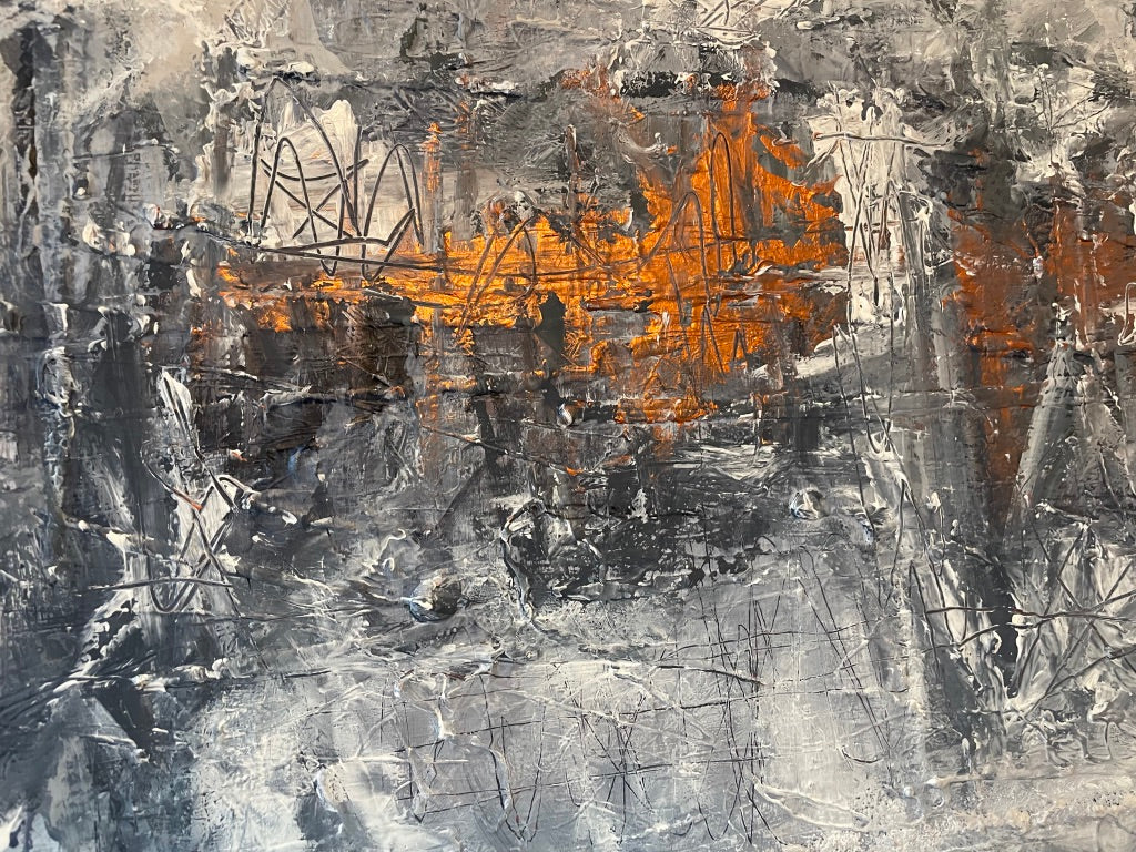 Large Painting - Winter Sun- Eyes Sting