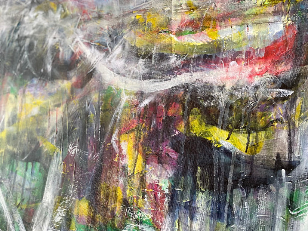 Large Painting - Artist Against the Algorithm