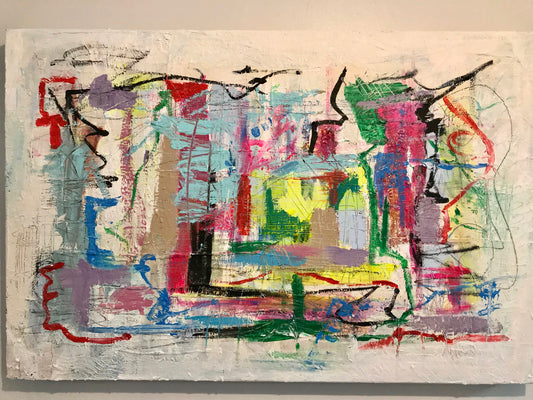 Large Painting- Ticking Boxes