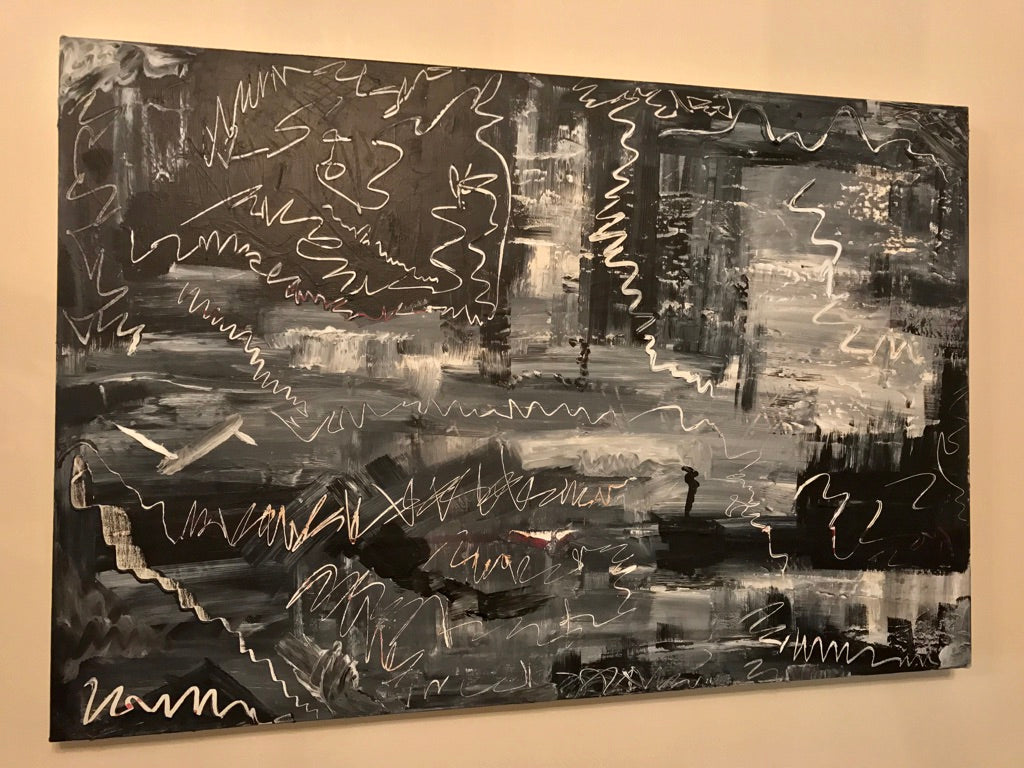 Large Painting -  Victorian Ghost